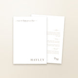 Bethany Menu