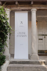 Celine Fabric Welcome Sign