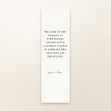 Fern Fabric Welcome Sign