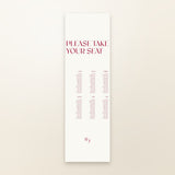 Rose Fabric Seating Chart