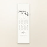 Sabrina Fabric Seating Chart