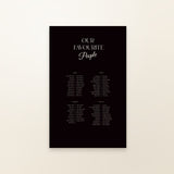 Tasha Seating Chart