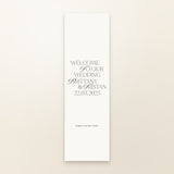 Brittany Fabric Welcome Sign