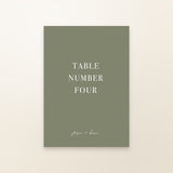 Fern Table Number
