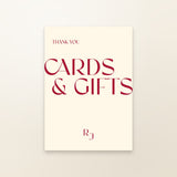 Rose Cards and Gifts Sign