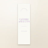 Sapphire Fabric Welcome Sign