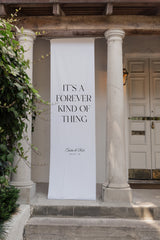 Tasha Fabric Welcome Sign