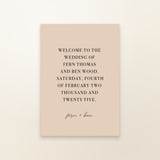 Fern Welcome Sign