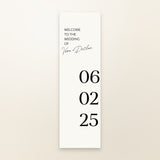 Vera Fabric Welcome Sign