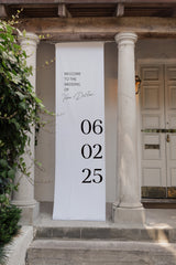 Vera Fabric Welcome Sign